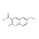 6-Methoxy-2-methyl-quinoline-3-carboxylic acid (CAS 88752-76-5) - chemical structure image
