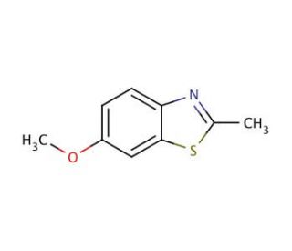 6-Methoxy-2-methylbenzothiazole (CAS 2941-72-2) - chemical structure image