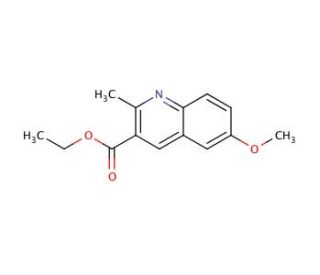 6-Methoxy-2-methylquinoline-3-carboxylic acid ethyl ester (CAS 86210-92-6) - chemical structure image