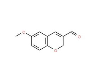 6-methoxy-2H-chromene-3-carbaldehyde (CAS 57543-40-5) - chemical structure image