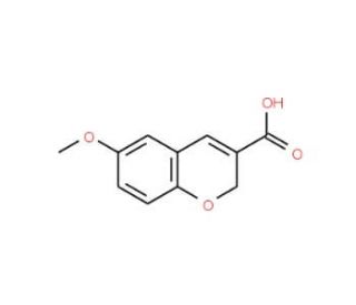 6-methoxy-2H-chromene-3-carboxylic acid (CAS 57543-62-1) - chemical structure image