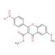 6-Methoxy-3-(methoxycarbonyl)-2-(4-nitrophenyl)-4H-benzopyran-4-one (CAS 132018-13-4) - chemical structure image