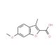 6-Methoxy-3-methyl-benzofuran-2-carboxylic acid (CAS 10410-29-4) - chemical structure image
