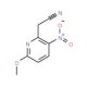 6-Methoxy-3-nitropyridine-2-acetonitrile (CAS 111795-99-4) - chemical structure image