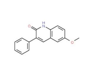 6-Methoxy-3-phenyl-2-quinolinol (CAS 256424-26-7) - chemical structure image
