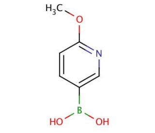 6-Methoxy-3-pyridinylboronic acid (CAS 163105-89-3) - chemical structure image