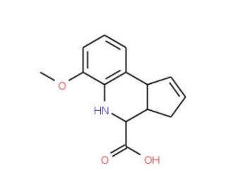 6-Methoxy-3a,4,5,9b-tetrahydro-3H-cyclopenta[c]quinoline-4-carboxylic acid - chemical structure image