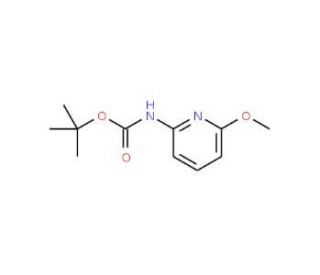 (6-Methoxy-pyridin-2-yl)-carbamic acidtert-butyl ester (CAS 855784-40-6) - chemical structure image