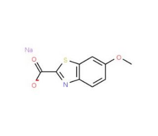 6-Methoxybenzothiazole-2-carboxylic acid anion sodium salt - chemical structure image