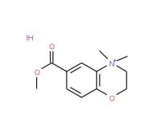 6-(Methoxycarbonyl)-4,4-dimethyl-3,4-dihydro-2H-1,4-benzoxazin-4-ium iodide - chemical structure image