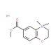 6-(Methoxycarbonyl)-4,4-dimethyl-3,4-dihydro-2H-1,4-benzoxazin-4-ium iodide - chemical structure image