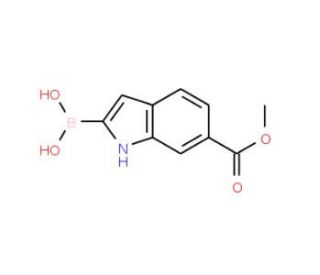 6-(Methoxycarbonyl)indole-2-boronic acid (CAS 1150114-47-8) - chemical structure image