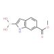 6-(Methoxycarbonyl)indole-2-boronic acid (CAS 1150114-47-8) - chemical structure image