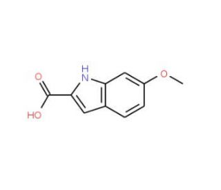 6-Methoxyindole-2-carboxylic acid (CAS 16732-73-3) - chemical structure image