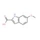 6-Methoxyindole-2-carboxylic acid (CAS 16732-73-3) - chemical structure image