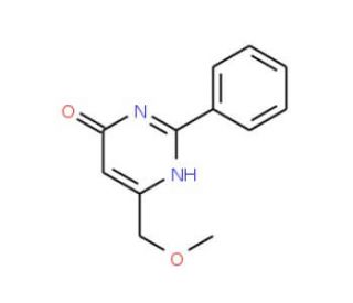 6-(Methoxymethyl)-2-phenyl-4-pyrimidinol (CAS 339278-89-6) - chemical structure image