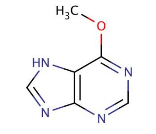 6-Methoxypurine (CAS 1074-89-1) - chemical structure image