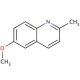 6-Methoxyquinaldine (CAS 1078-28-0) - chemical structure image