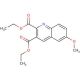 6-Methoxyquinoline-2,3-dicarboxylic acid diethyl ester (CAS 892874-83-8) - chemical structure image