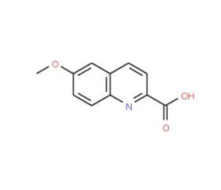 6-methoxyquinoline-2-carboxylic acid (CAS 75433-99-7) - chemical structure image