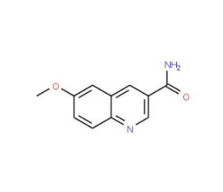 6-Methoxyquinoline-3-carboxamide (CAS 71083-30-2) - chemical structure image