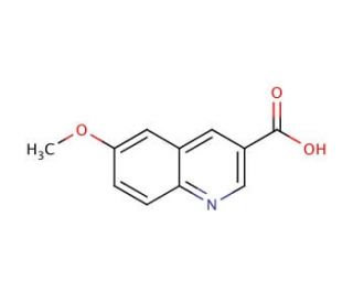6-Methoxyquinoline-3-carboxylic acid (CAS 71082-47-8) - chemical structure image