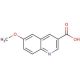 6-Methoxyquinoline-3-carboxylic acid (CAS 71082-47-8) - chemical structure image