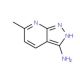 6-Methyl-1H-pyrazolo[3,4-b]pyridin-3-ylamine (CAS 79173-38-9) - chemical structure image
