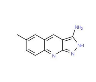 6-Methyl-1H-pyrazolo[3,4-b]quinolin-3-ylamine - chemical structure image