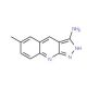 6-Methyl-1H-pyrazolo[3,4-b]quinolin-3-ylamine - chemical structure image