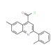 6-methyl-2-(2-methylphenyl)quinoline-4-carbonyl chloride - chemical structure image