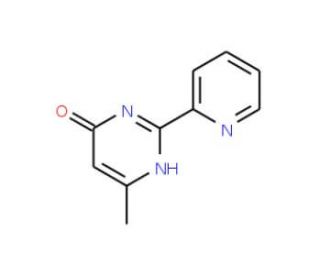 6-Methyl-2-(2-pyridinyl)-4-pyrimidinol (CAS 55417-80-6) - chemical structure image