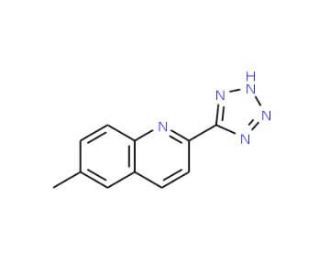6-Methyl-2-(2H-tetrazol-5-yl)-quinoline - chemical structure image