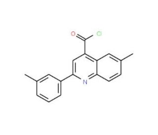 6-methyl-2-(3-methylphenyl)quinoline-4-carbonyl chloride - chemical structure image