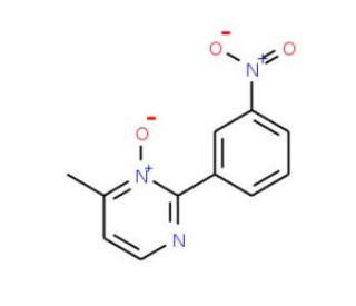6-methyl-2-(3-nitrophenyl)pyrimidine 1-oxide - chemical structure image