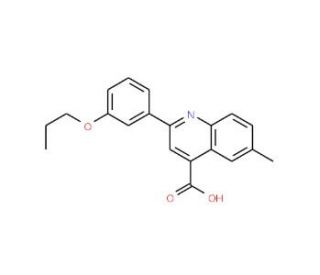 6-Methyl-2-(3-propoxyphenyl)quinoline-4-carboxylic acid - chemical structure image