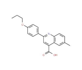 6-Methyl-2-(4-propoxyphenyl)quinoline-4-carboxylic acid - chemical structure image