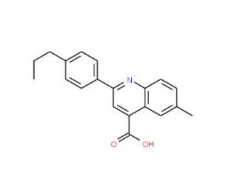 6-Methyl-2-(4-propylphenyl)quinoline-4-carboxylic acid - chemical structure image