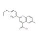 6-Methyl-2-(4-propylphenyl)quinoline-4-carboxylic acid - chemical structure image