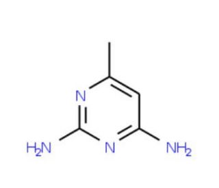 6-Methyl-2,4-pyrimidinediamine (CAS 179-73-7) - chemical structure image