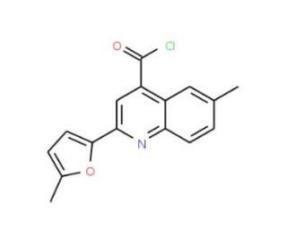 6-methyl-2-(5-methyl-2-furyl)quinoline-4-carbonyl chloride - chemical structure image
