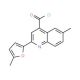 6-methyl-2-(5-methyl-2-furyl)quinoline-4-carbonyl chloride - chemical structure image