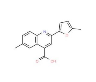 6-Methyl-2-(5-methyl-2-furyl)quinoline-4-carboxylic acid - chemical structure image