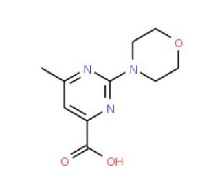 6-Methyl-2-morpholin-4-yl-pyrimidine-4-carboxylic acid - chemical structure image