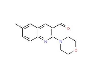 6-Methyl-2-morpholin-4-yl-quinoline-3-carbaldehyde - chemical structure image