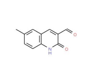 6-Methyl-2-oxo-1,2-dihydro-3-quinolinecarbaldehyde (CAS 101382-53-0) - chemical structure image