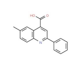 6-Methyl-2-phenyl-quinoline-4-carboxylic acid (CAS 60538-98-9) - chemical structure image