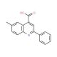 6-Methyl-2-phenyl-quinoline-4-carboxylic acid (CAS 60538-98-9) - chemical structure image