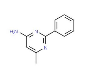 6-Methyl-2-phenylpyrimidin-4-amine - chemical structure image