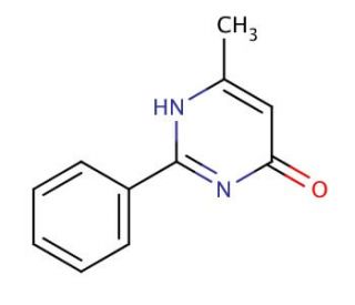 6-methyl-2-phenylpyrimidin-4-ol (CAS 13514-79-9) - chemical structure image